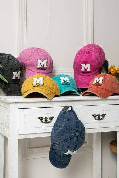 WASHED SHERPA M FOR MAMA CAP 40HW707: DENIM BLUE