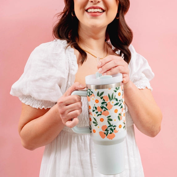 40OZ TAKE ME EVERYWHERE TUMBLER - FLOWER TALK