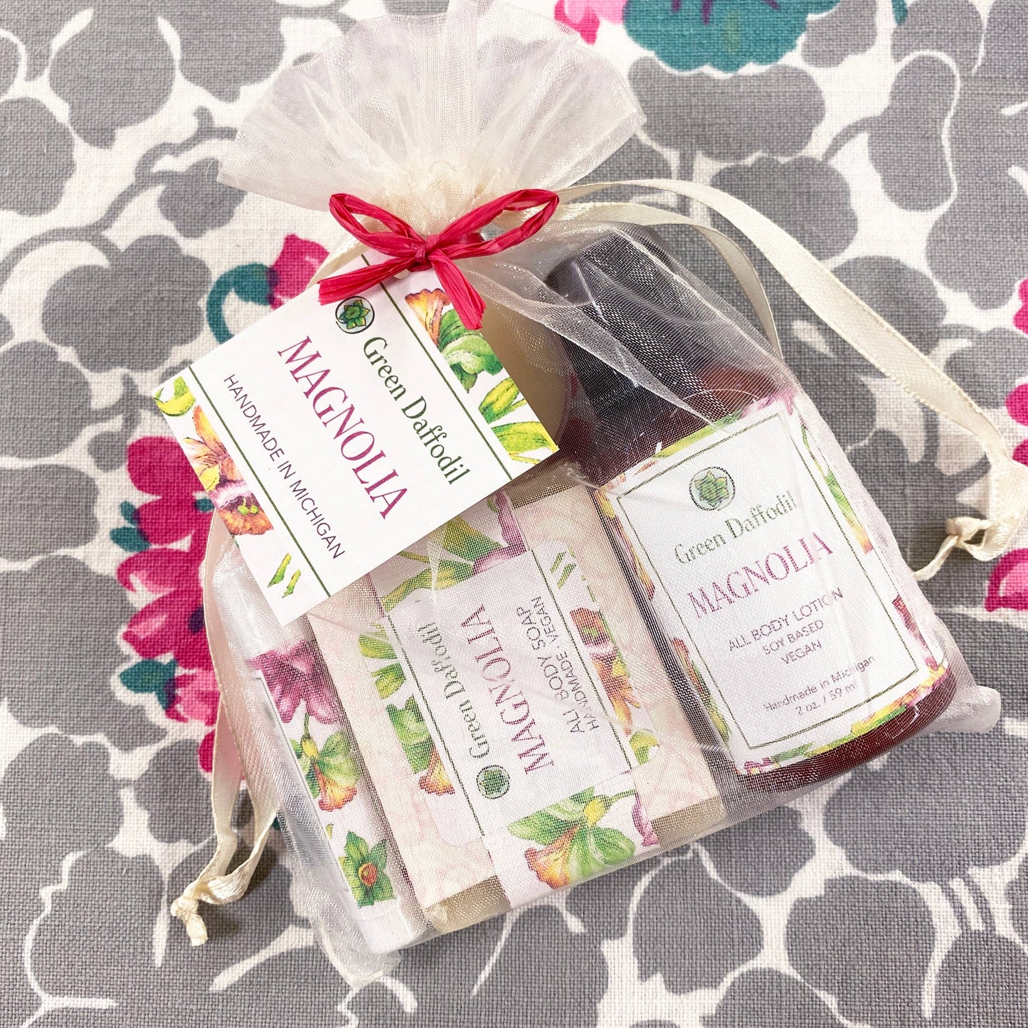 Magnolia Organdy Quartet Gift Set - Spring Floral