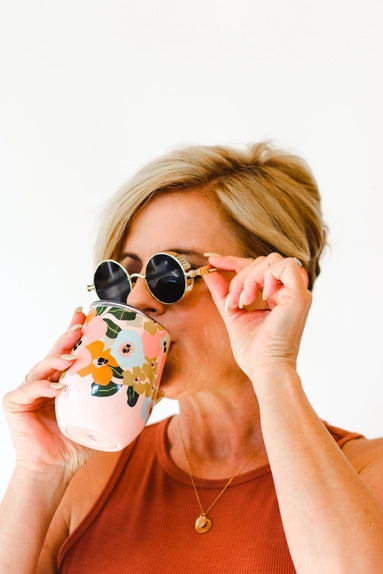 WINE TUMBLER - LIL' FLORAL DELIGHT