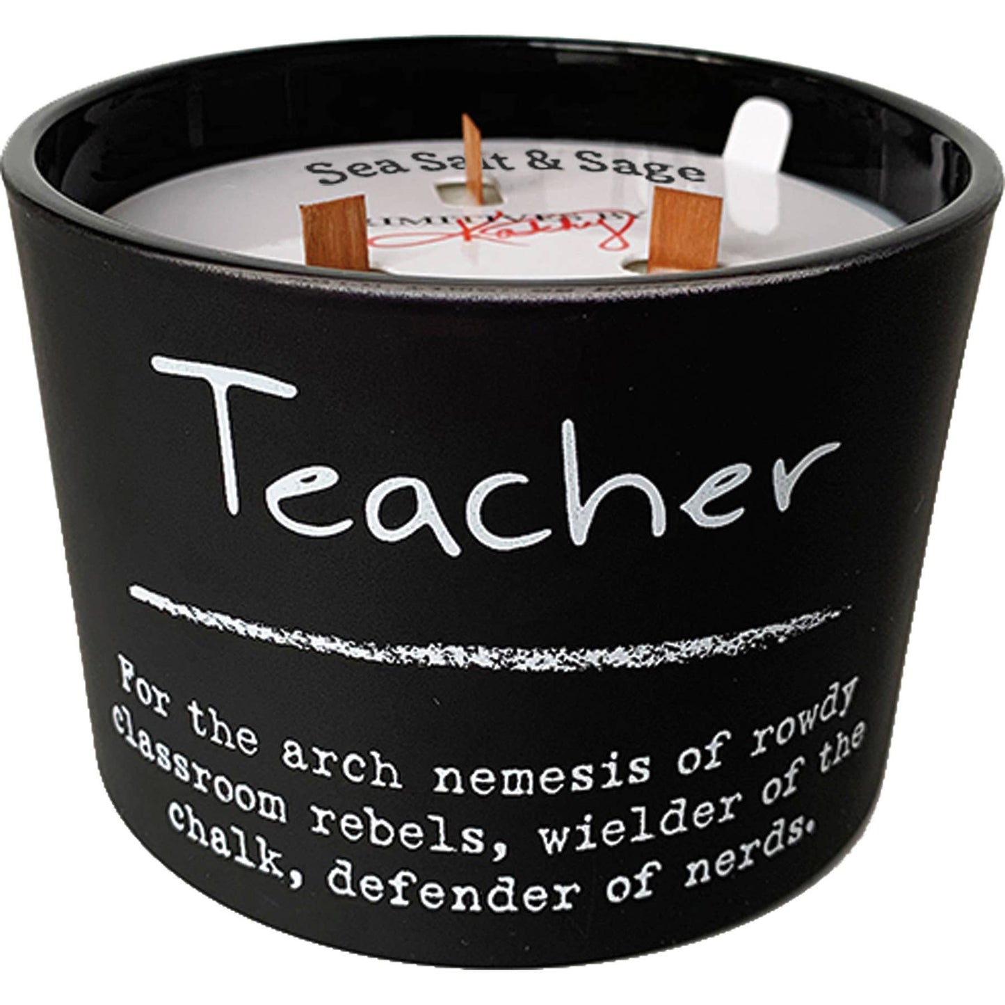 Teacher Poetry Candle