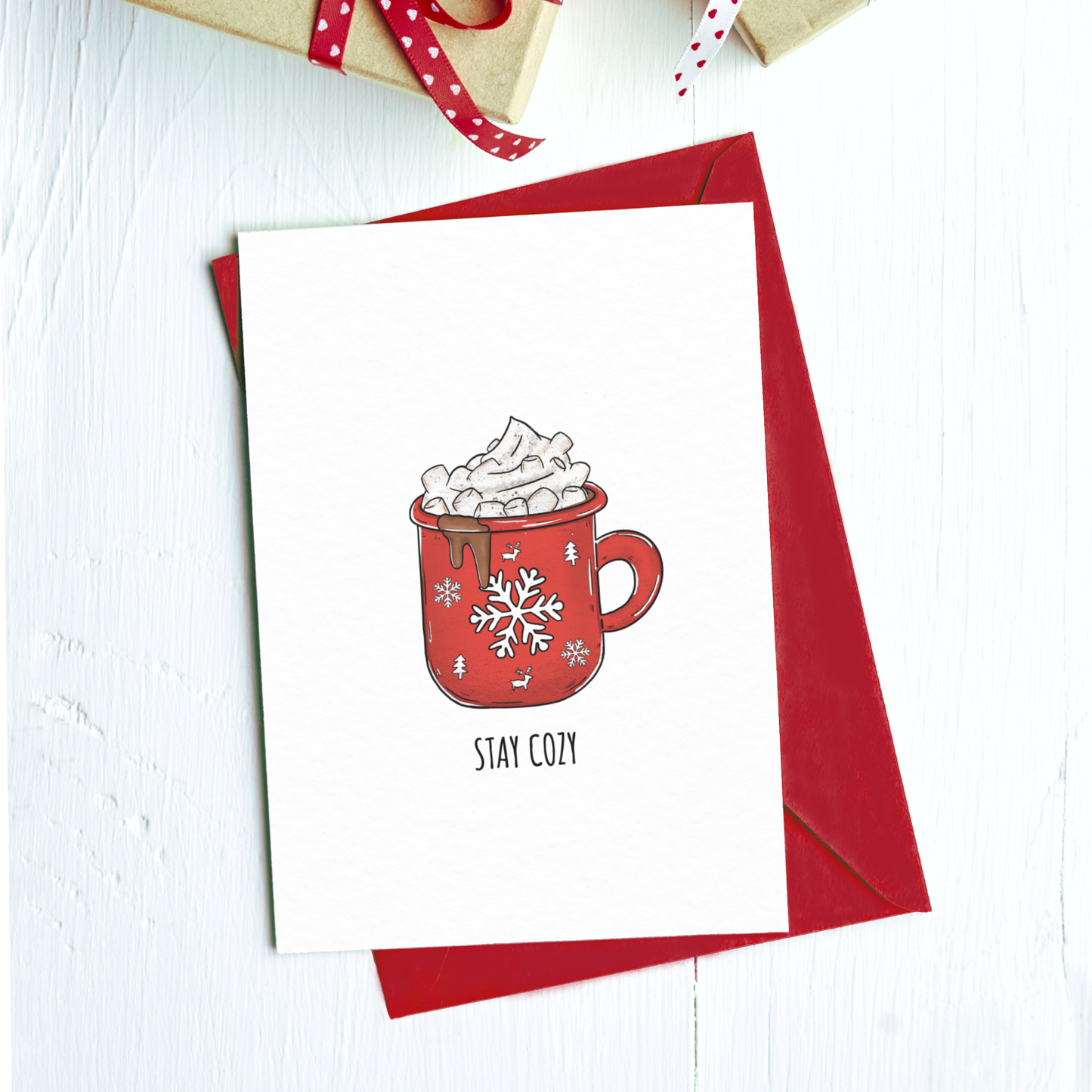 Stay Cozy Mug Holiday Greeting Card