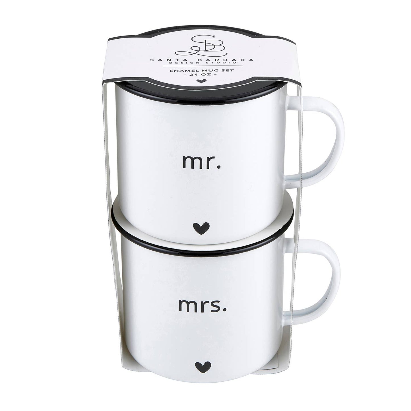 Enamel Mug Set - Mr and Mrs