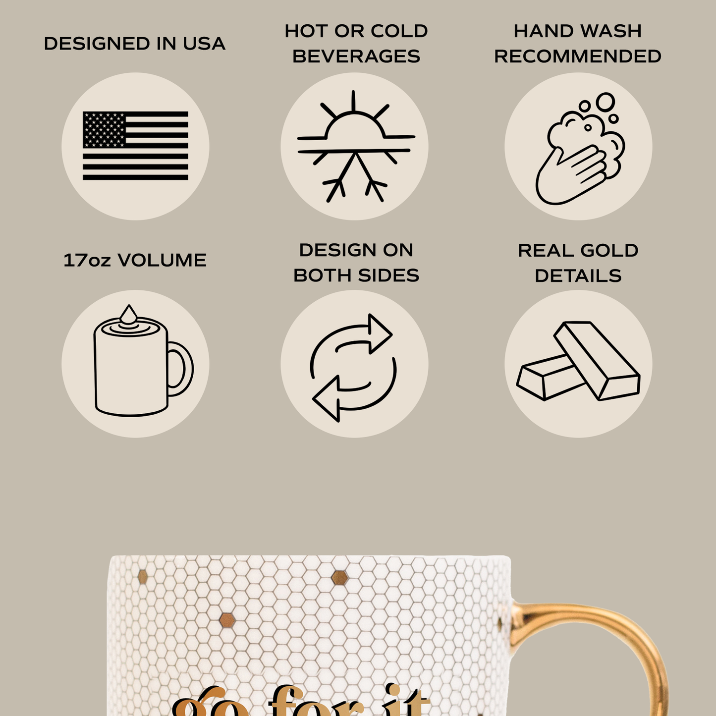 You Got This Gold Tile Coffee Mug - Home Decor & Gifts