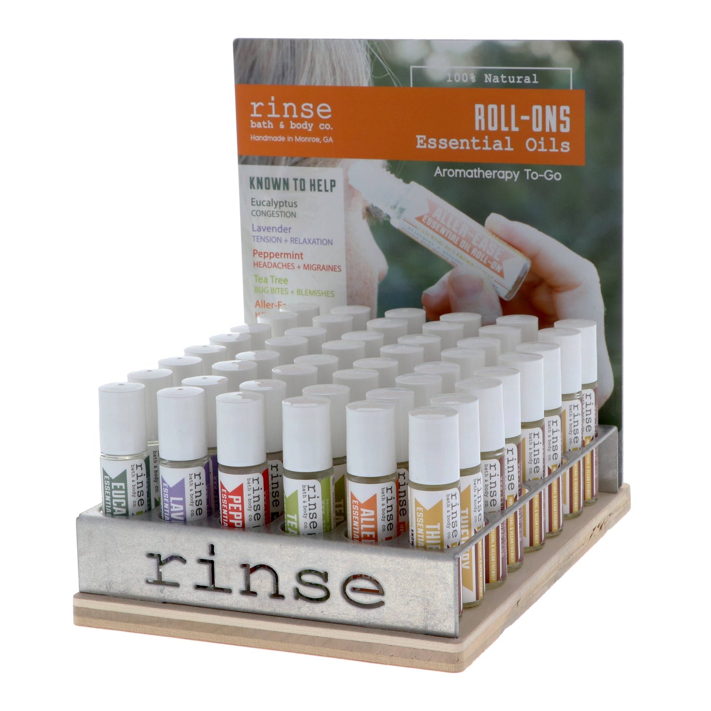 Essential Oil Roll-On FILLED 6 Row Display