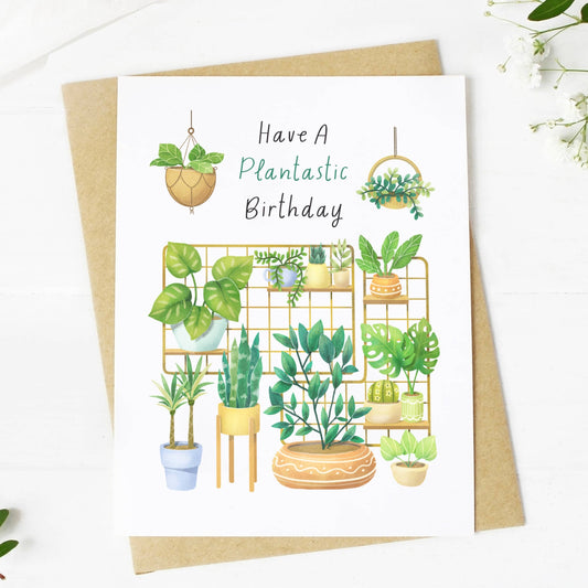 "Have A Plantastic Birthday" Greeting Card
